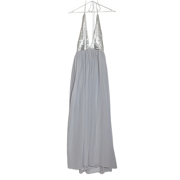 NWT Carli Bybel X Missguided silk pleated top maxi dress size 8 - Picture 2 of 14